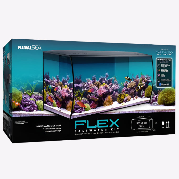 Fluval Sea Flex Saltwater Aquarium Kit Black - 123L