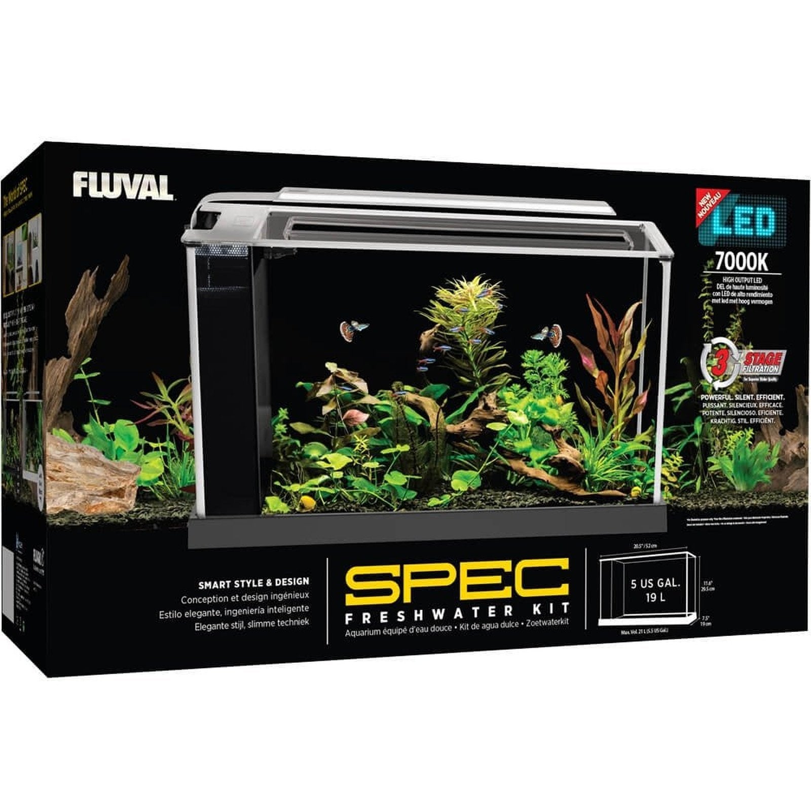 Fluval Spec Aquarium Kit - 19 L (5 US Gal)