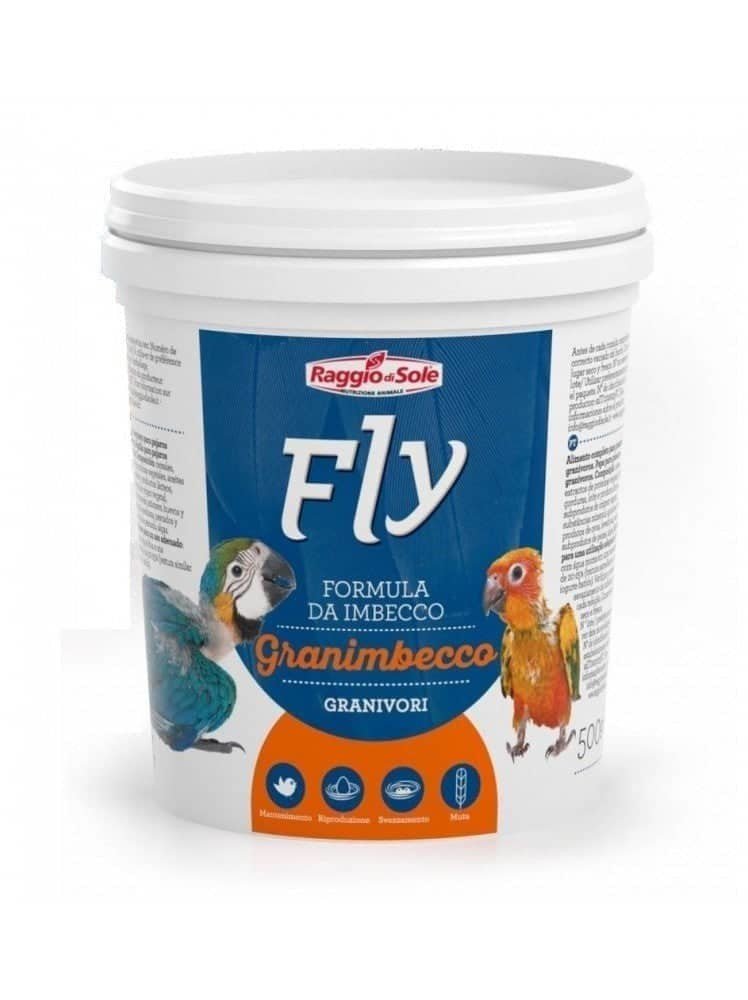 Fly granimbecco formula da imbecco per granivori 500 gr bird food