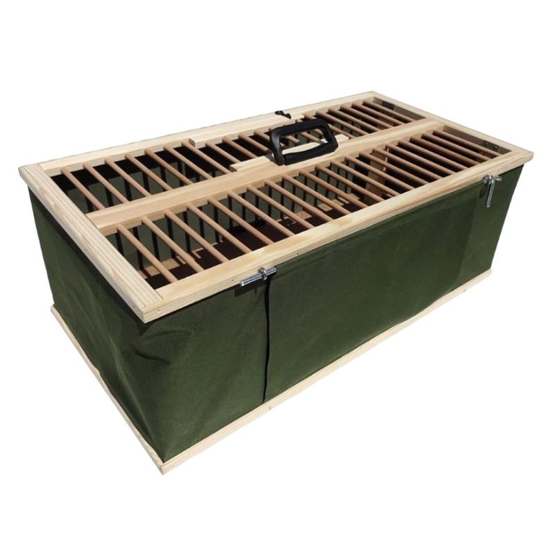 bird supplies Polmark linen transportation basket folded