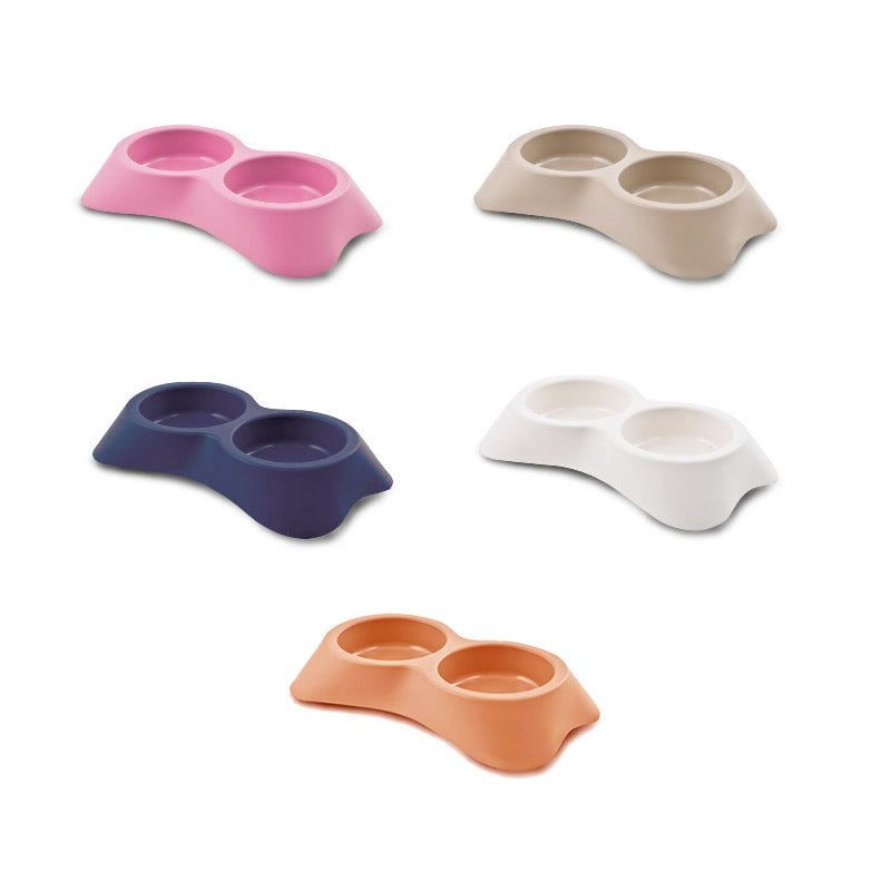 Bergamo - Food & Water Bowl Nuvola Doppia 6 0.2 Ltr - Mix Colors