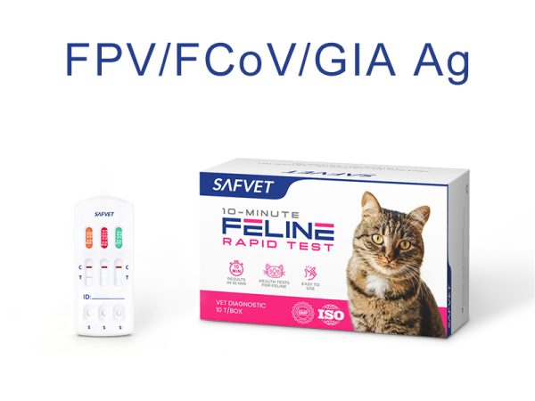 FPV+FCoV+GIA AG 3 in 1 Rapid Test Kit (10 Tests/Box)