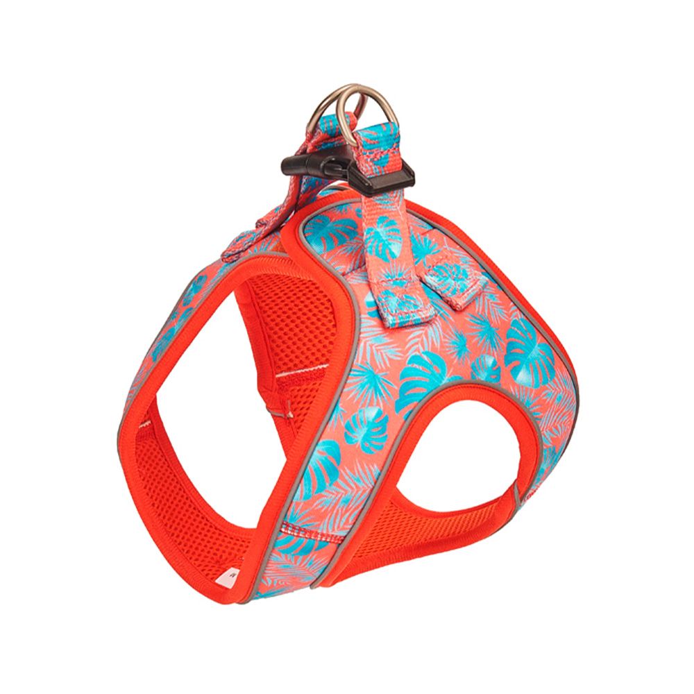 Freedog Tropical Coral Designer Dog Harness - X Small 20 mm x 35 cm