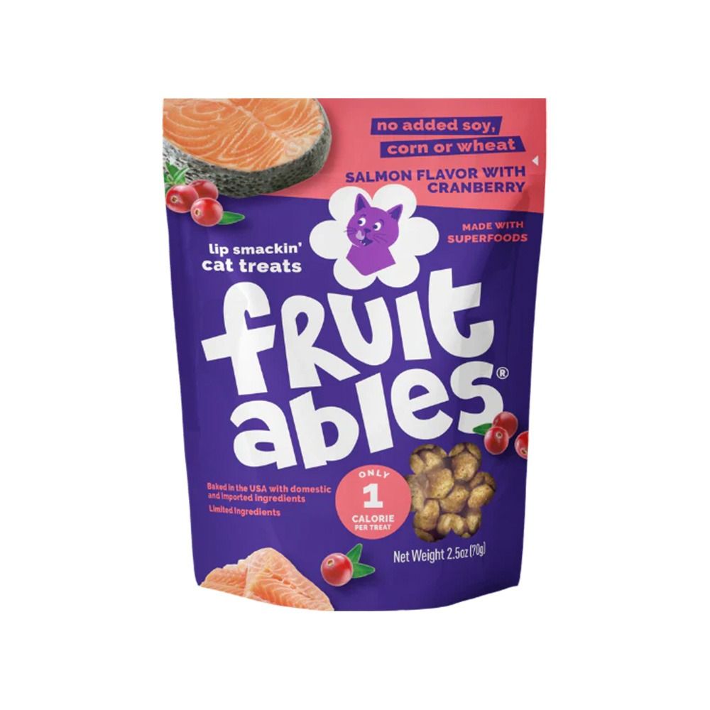 Fruitables Salmon Flavour with Cranberry Cat Treats - 2.5 oz