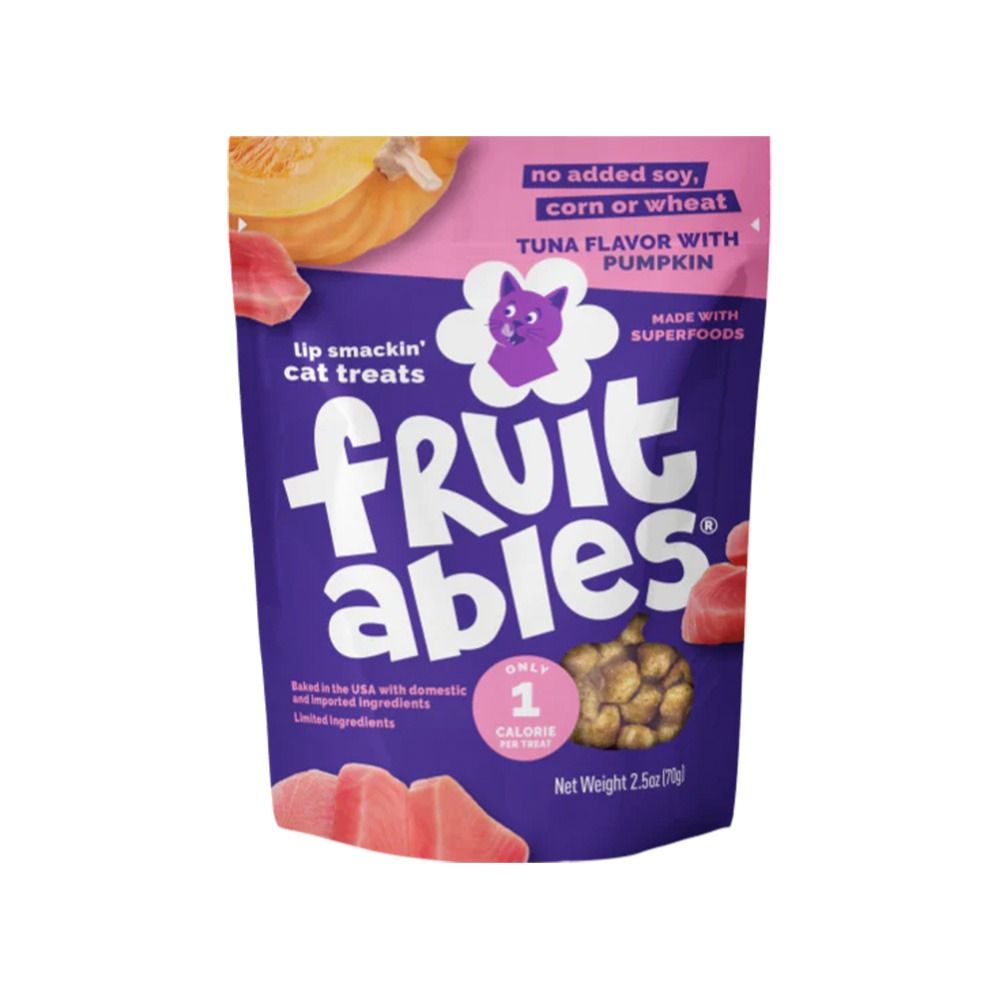 Fruitables Tuna Flavour with Pumpkin Cat Treats - 70g