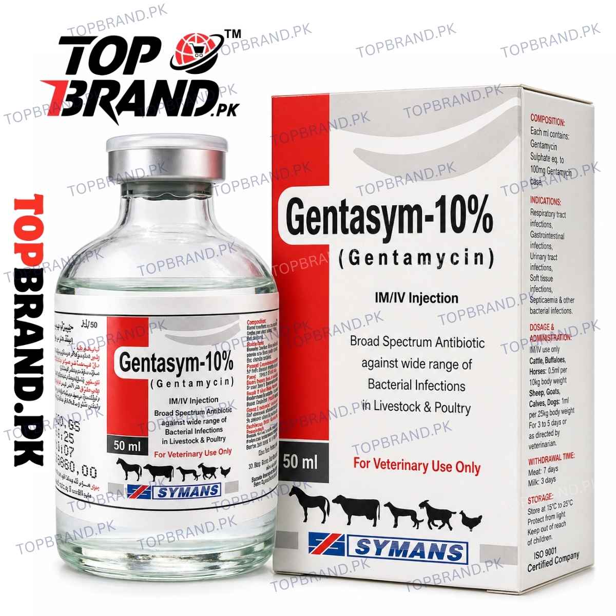 Gentasym- (Gentamycin 10%) 50ml