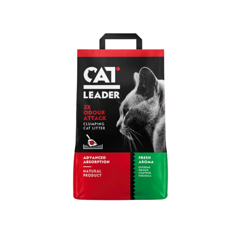 Geohellas Cat Leader Clumping 2XOdour Attack Fresh Aroma Cat Litter[Weight - 10kg, Flavor - Fresh scent]