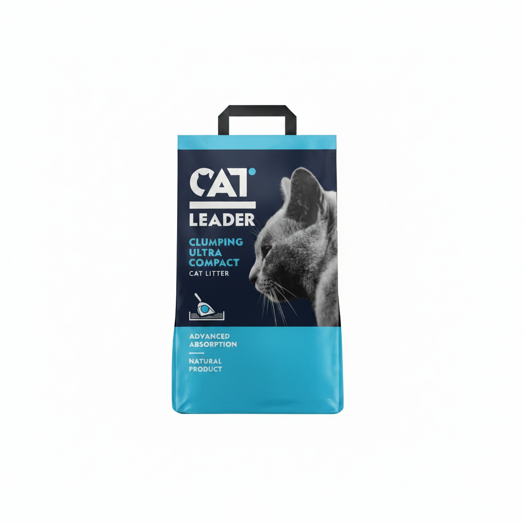 Geohellas Cat Leader Clumping Ultra Compact Cat Litter[Flavor - Baby Powder, Weight - 5kg]