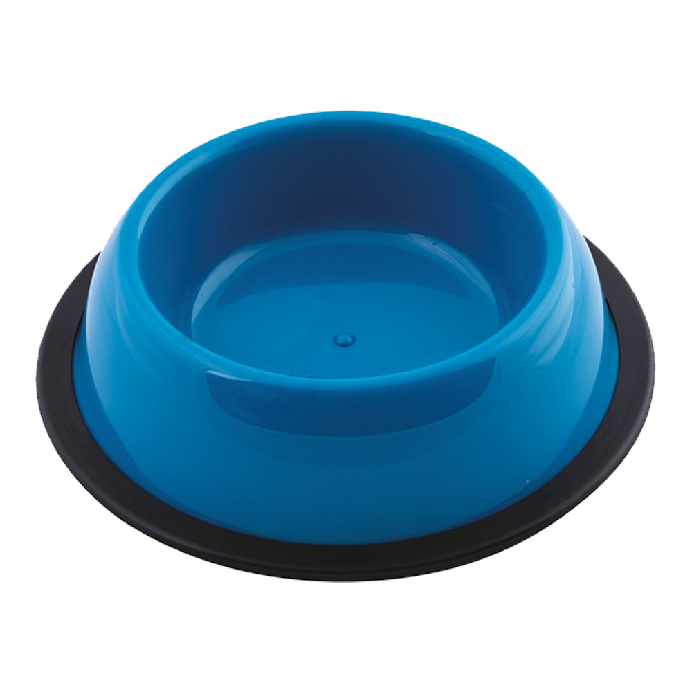 Georplast Silver Antislip Plastic Pet Bowl