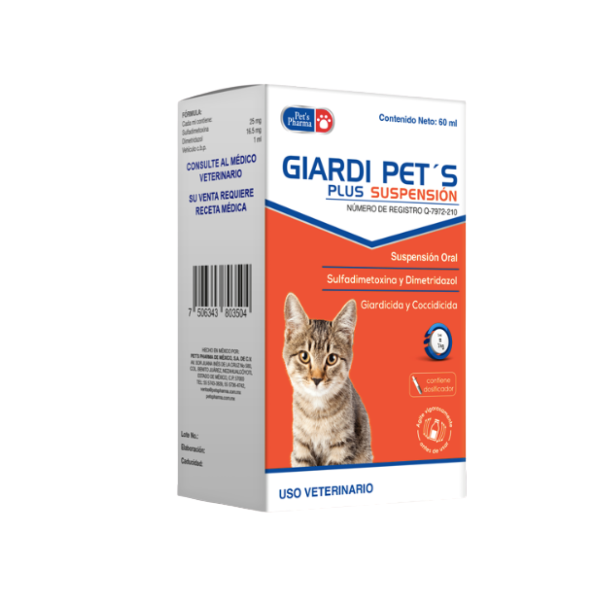 Giardi Pet's Plus Susp. Cats (60 ml)