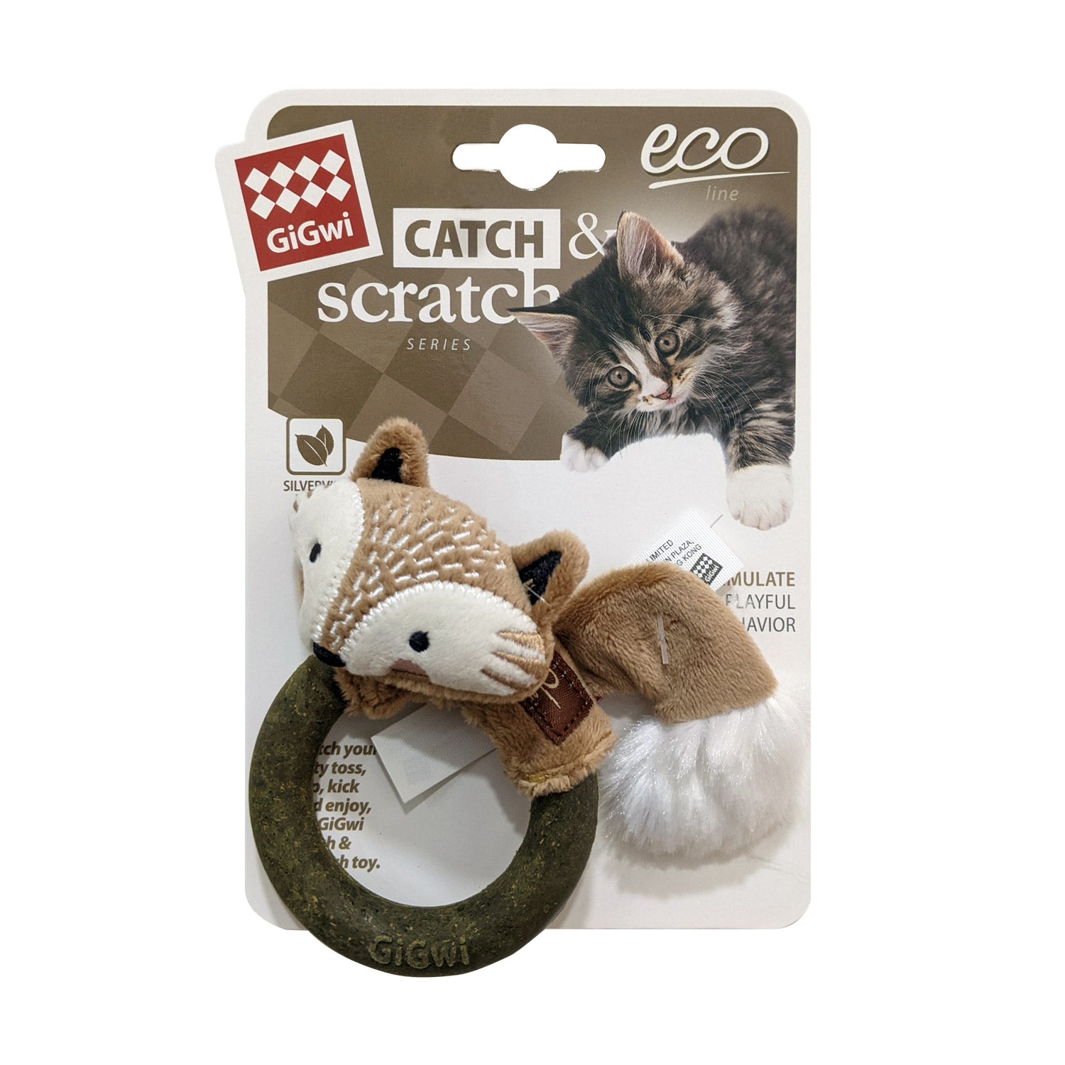 Fox Catch &amp; Scratch Eco line with Slivervine Ring