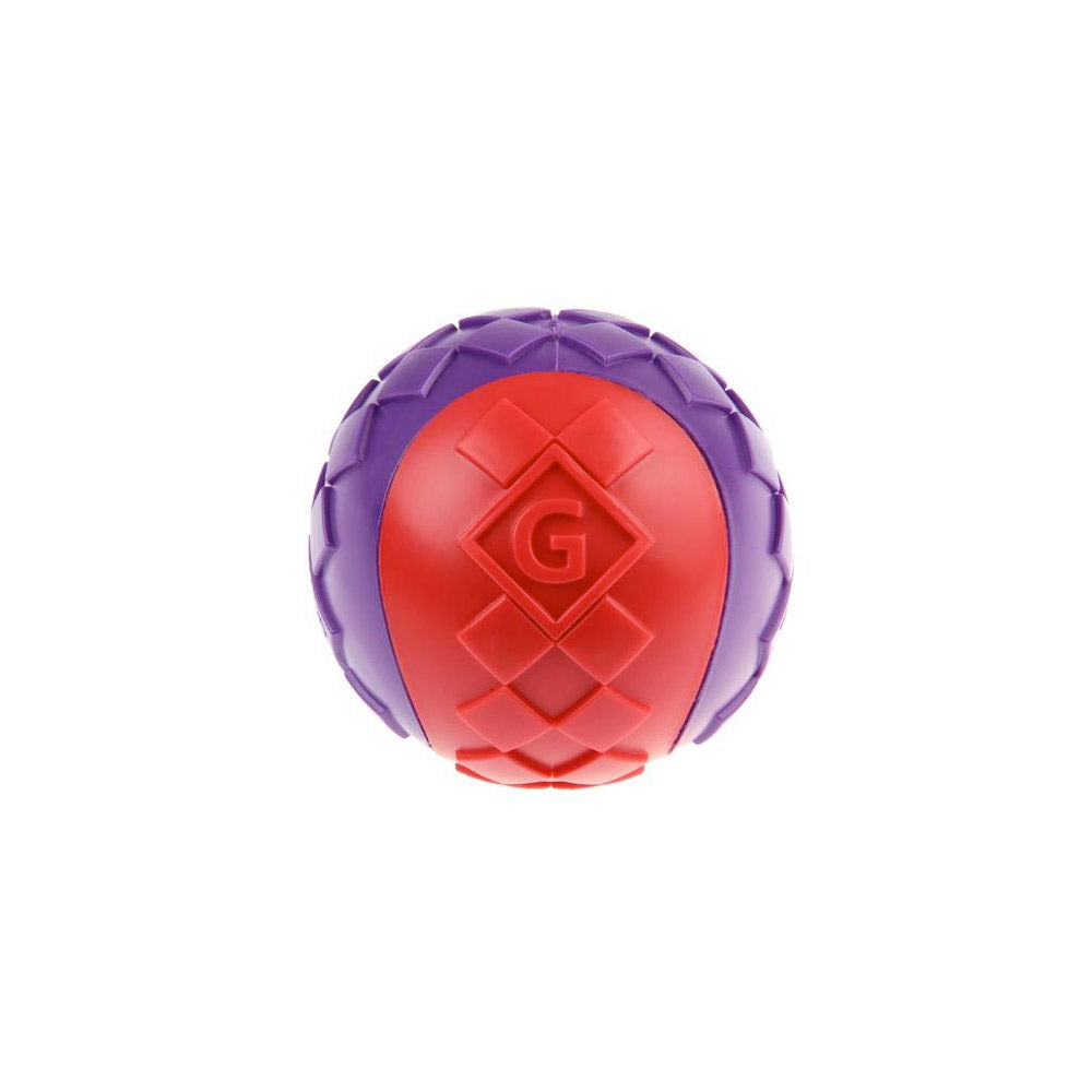 Gigwi Ball Red Purple Squeaker Solid