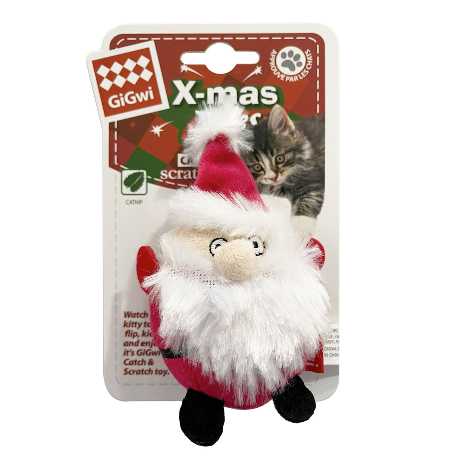 GiGwi X-mas Tales Santa Claus With Catnip Inside