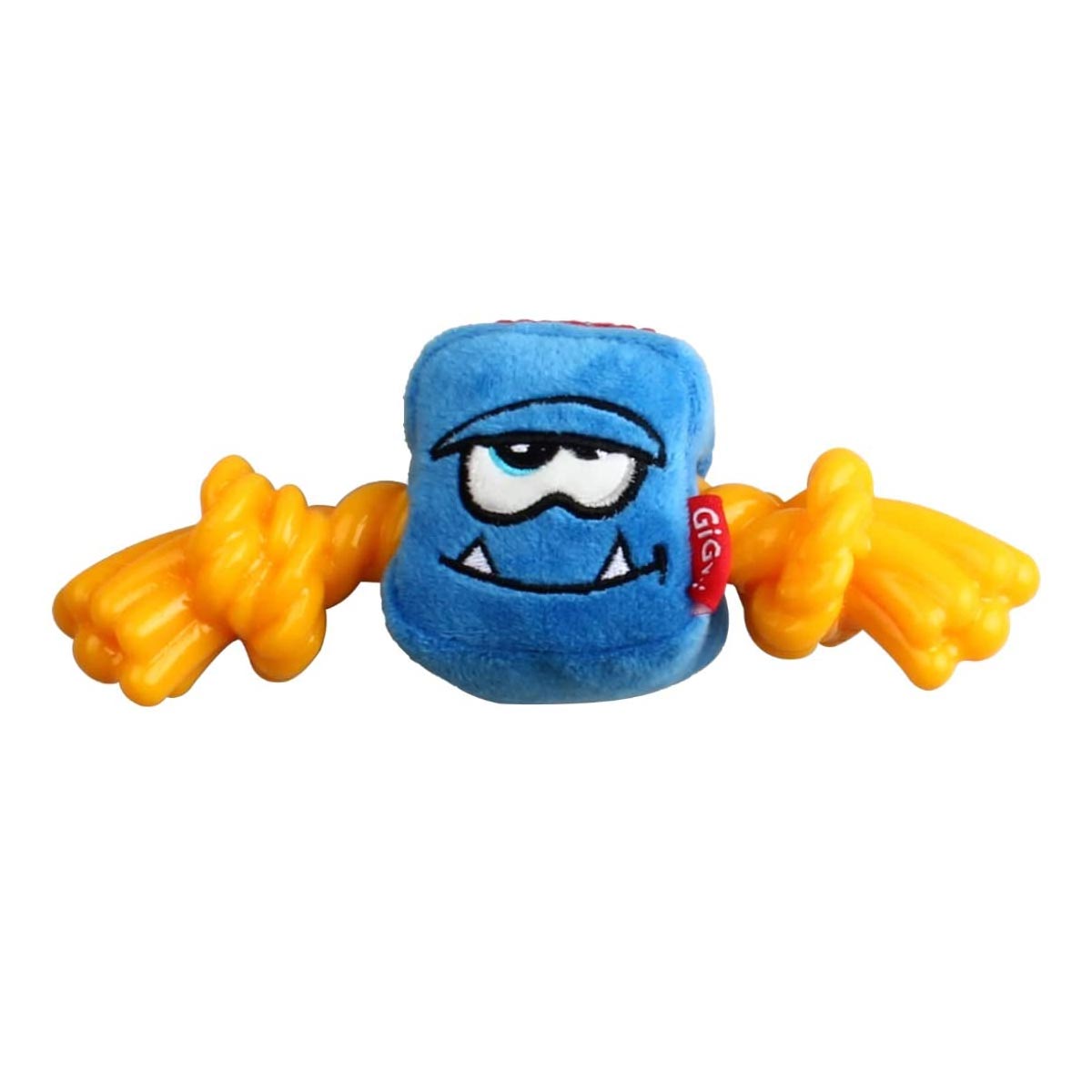 GiGwi Blue Monster Rope with Squeaker inside Plush/TPR (Medium)