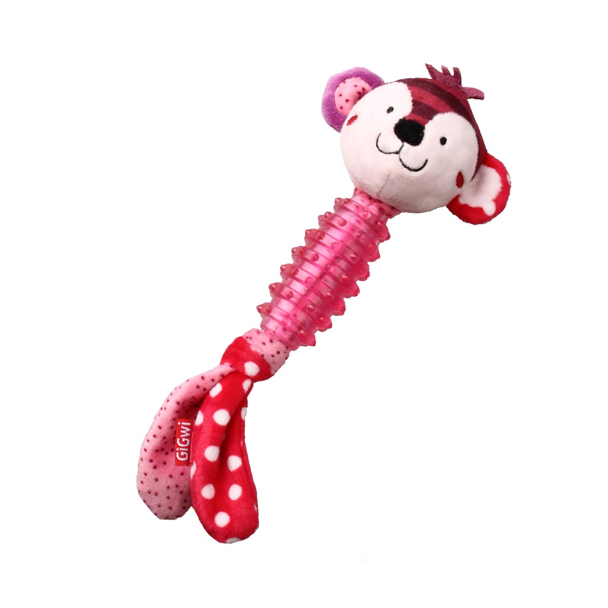GiGwi Suppa Puppa Monkey with Squeaker inside Plush/TPR (Small)