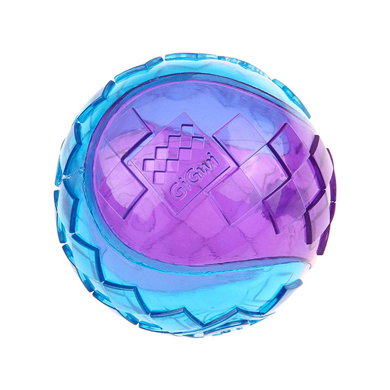 Gigwi - G-Ball Purple/Blue Squeaker Transparent (Medium)