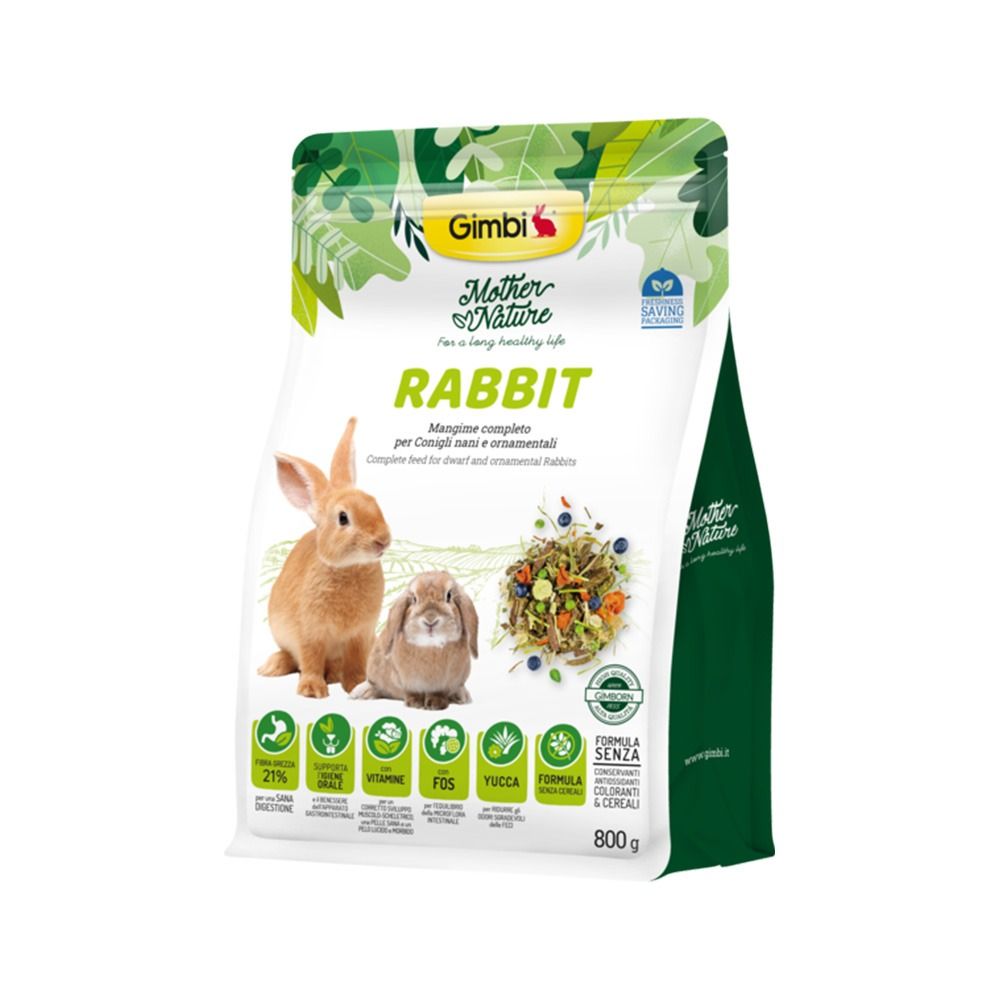 Gimbi Mother Nature Rabbit Food - 800 g