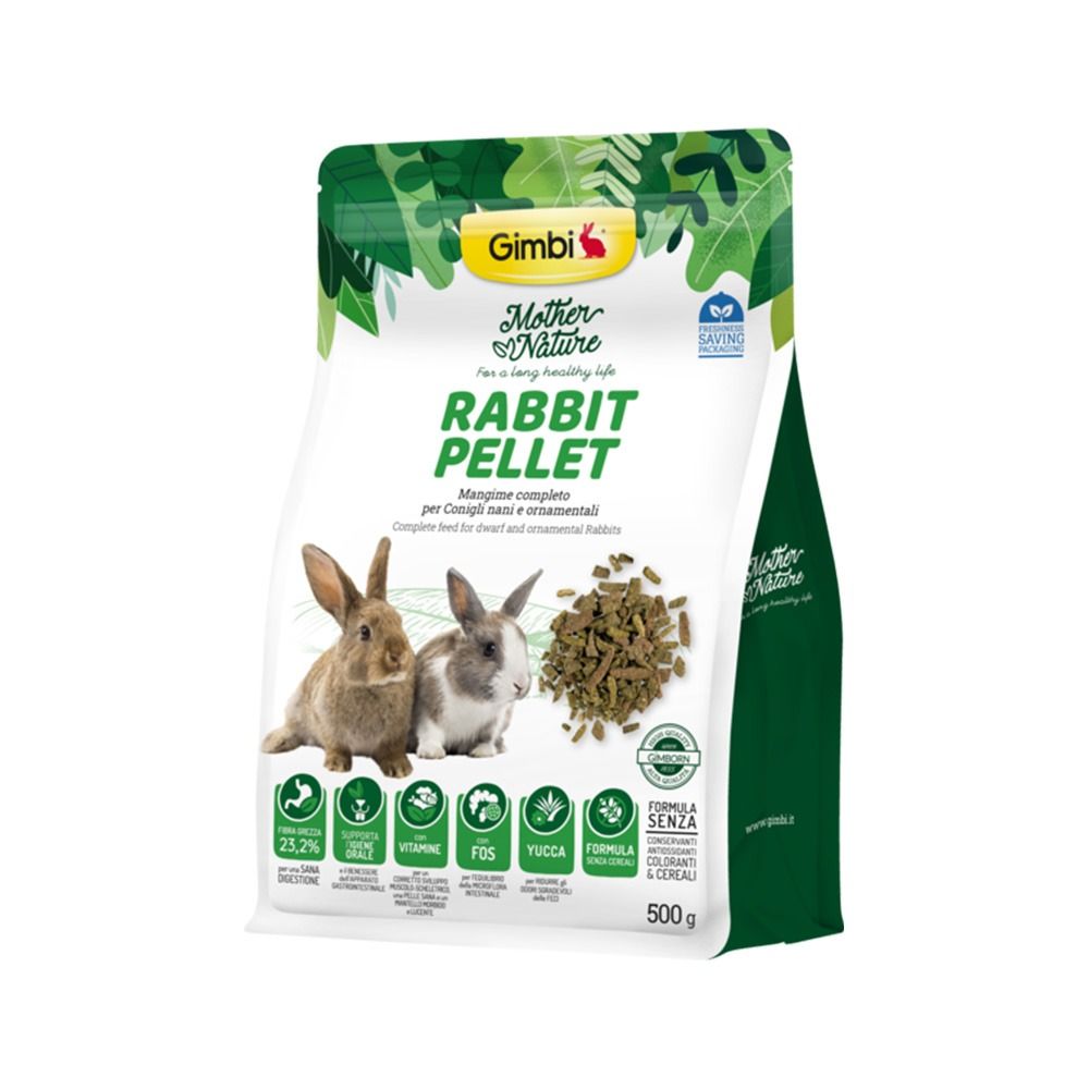 Gimbi Mother Nature Rabbit Pellet Food - 500 g