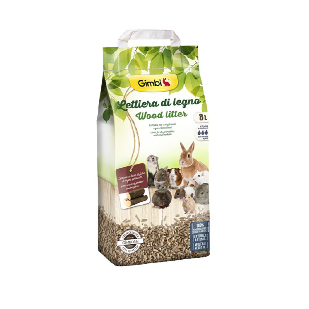 Gimbi Wooden Sand for Rodents - 8 L