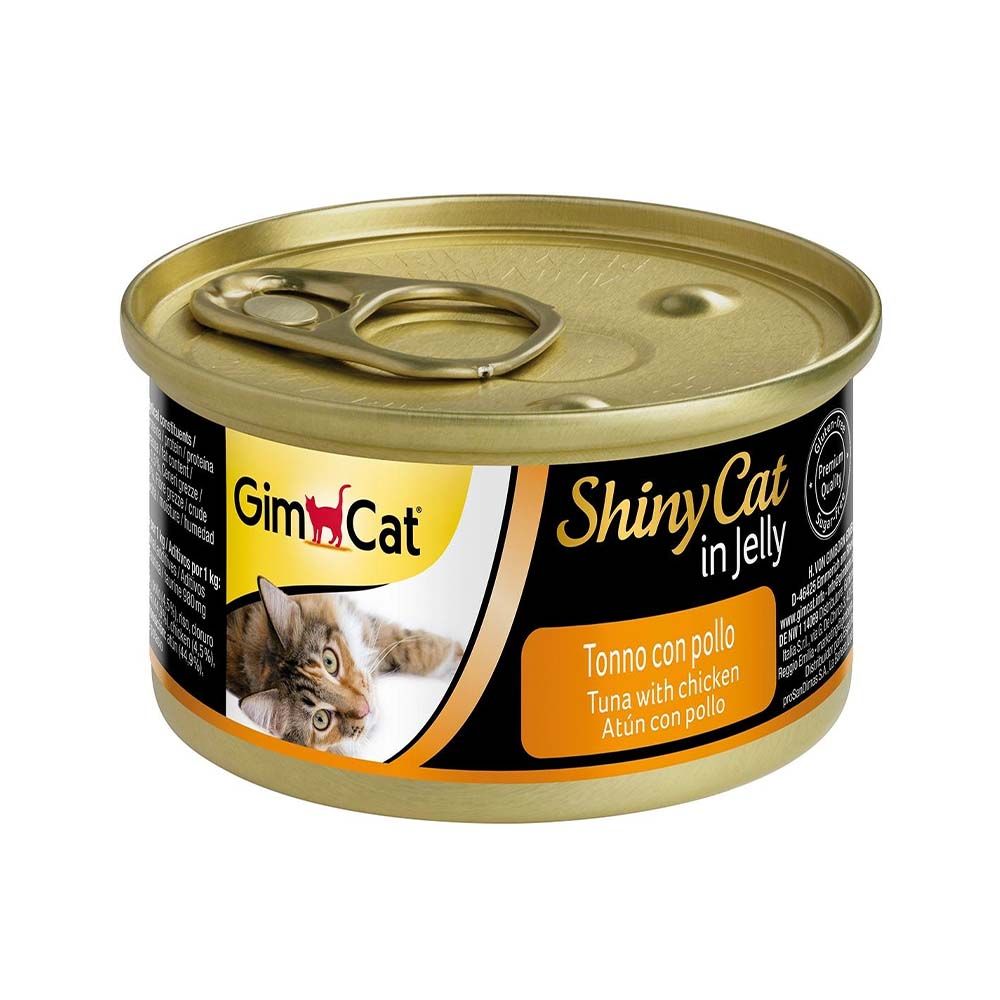 GimCat ShinyCat With Chicken And Tuna In Jelly - 70 g - Pack of 12