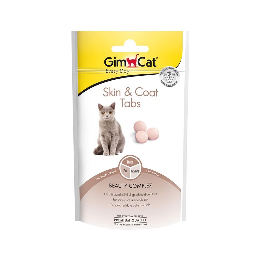 GimCat Skin & Coat Tabs For Cats - 40g
