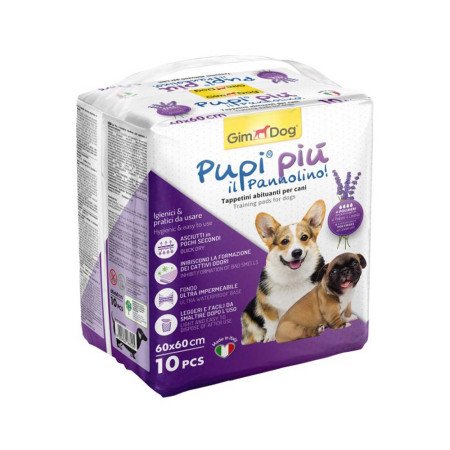 Gimdog Pupi Piu Lavender Scent Training Pads For Dogs – 60 X 60 Cm – 10 Counts