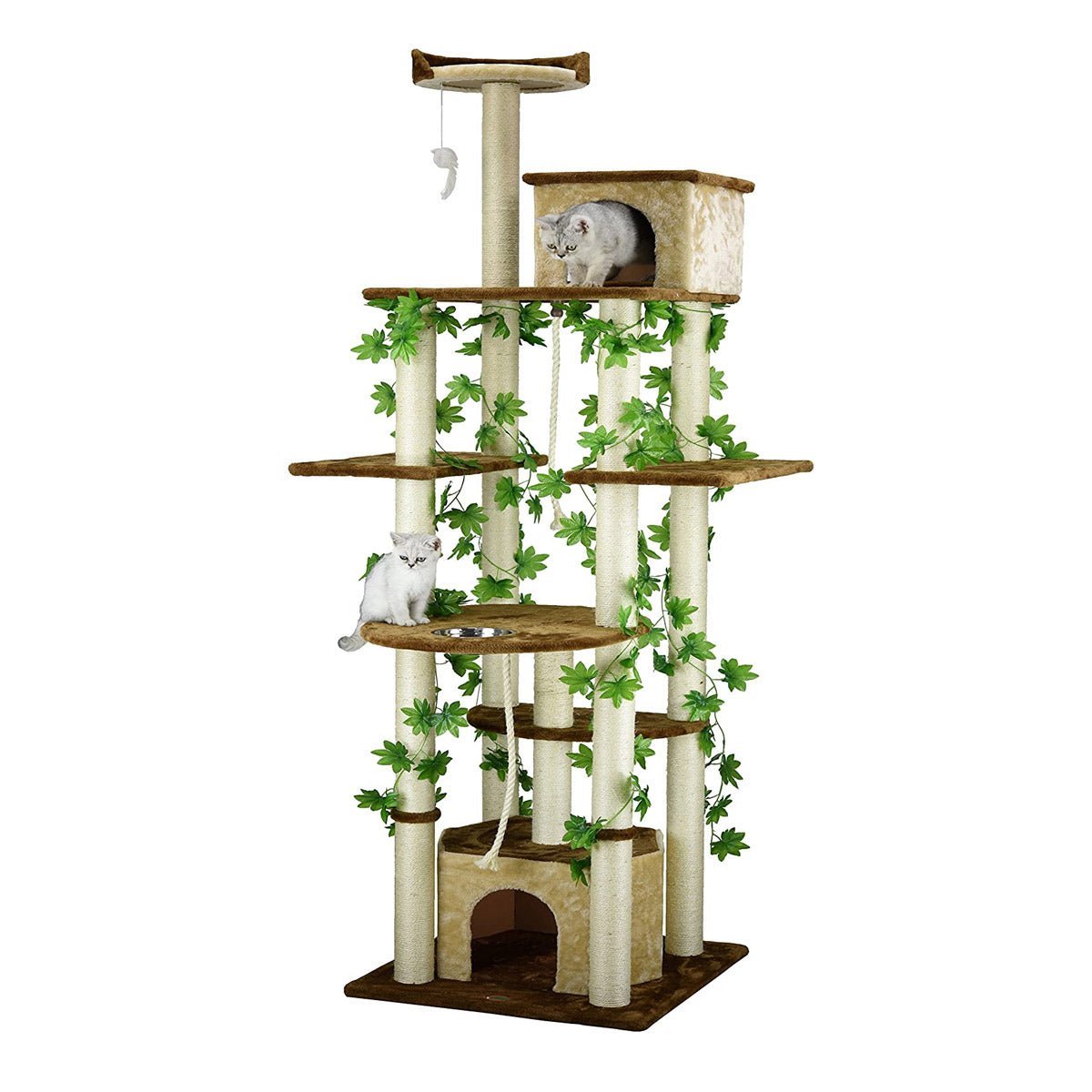 Go Pet Club 85 Inch Forest Cat Tree for Play and Relaxation
