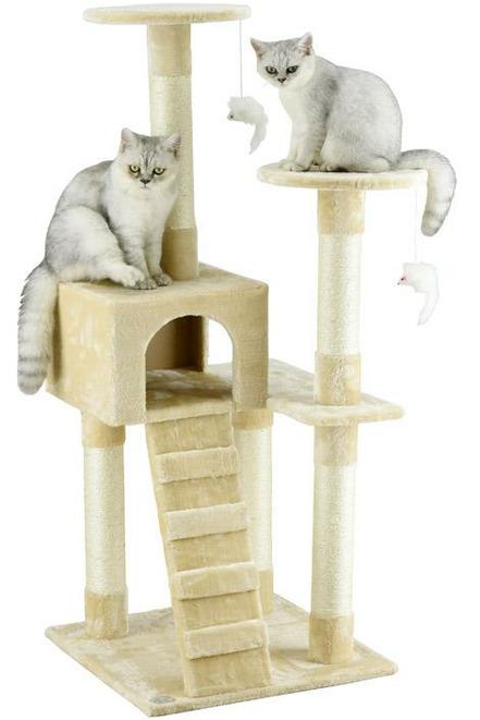 Go Pet Club Cat Tree SIZE 54Wx54Lx132H Multi-Tiered Playhouse