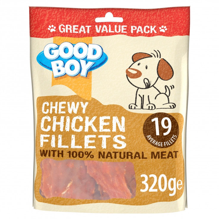 Good Boy Chewy Chicken Fillets Value Pack 320G