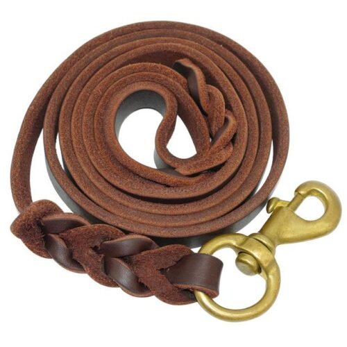 GSD Leather Leash Imported 5 ft