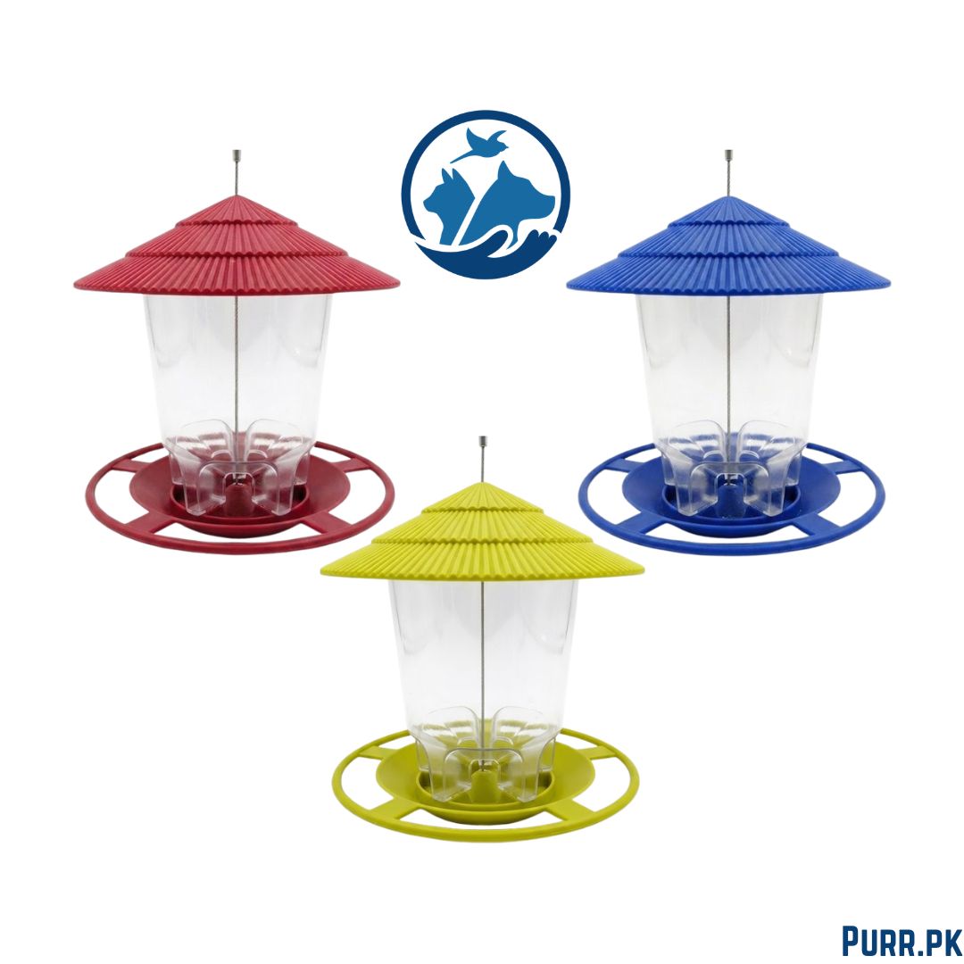 Hanging Bird Feeder with Automatic Seed Dispenser for Garden