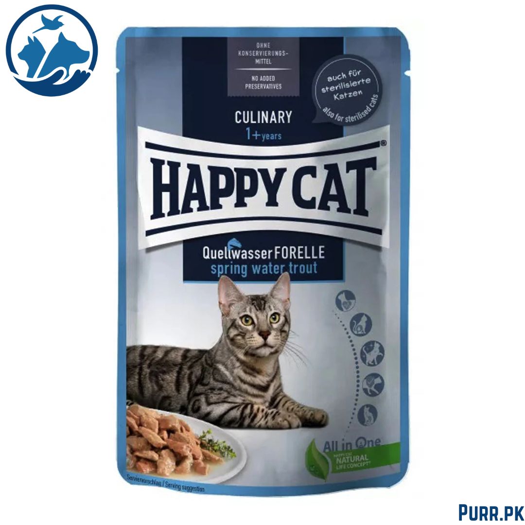 Happy Cat Adult MIS Culinary Adult Spring Water Trout 85 g Pouch