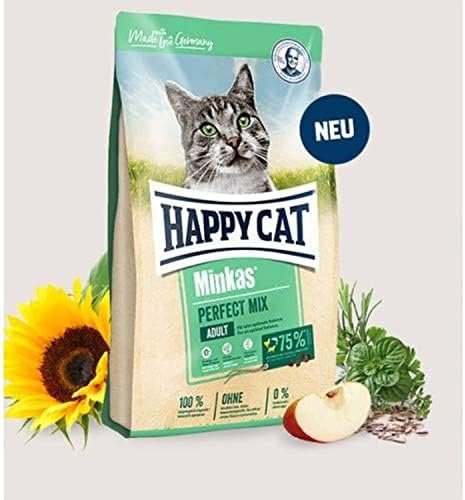 Happy Cat Minkas Perfect Mix Adult Cat Food-Poultry, Lamb & Fish (1.5kg)