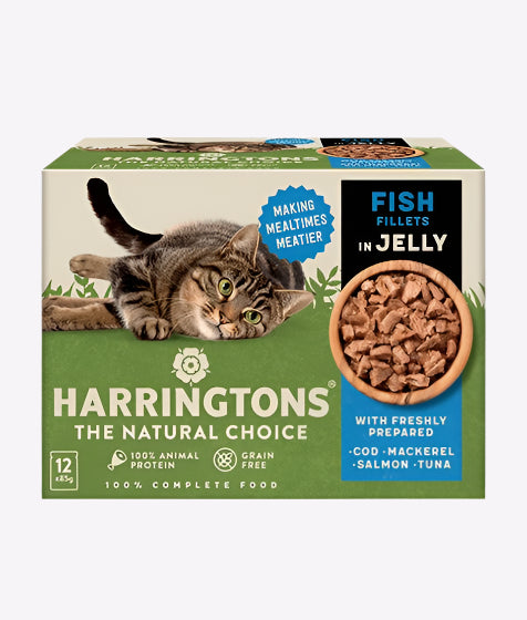 Harringtons Fish in Jelly Wet Cat Food Multipack - 12x85g