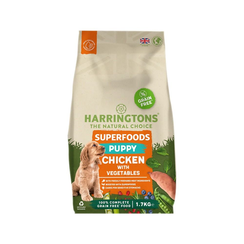 Harringtons Superfoods Chicken with Vegetables Dry Puppy Food - 1.7 Kg