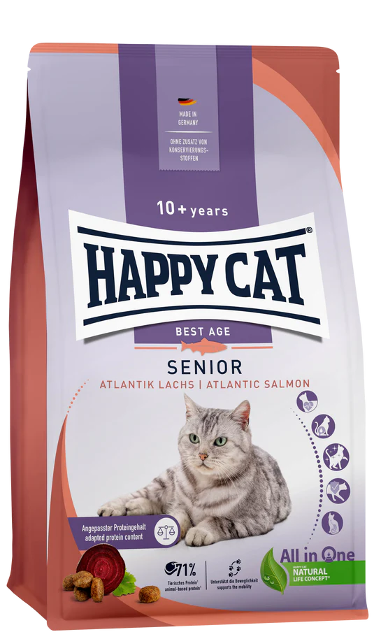 Happy Cat Senior Atlanti c Salmon 1.3 KG