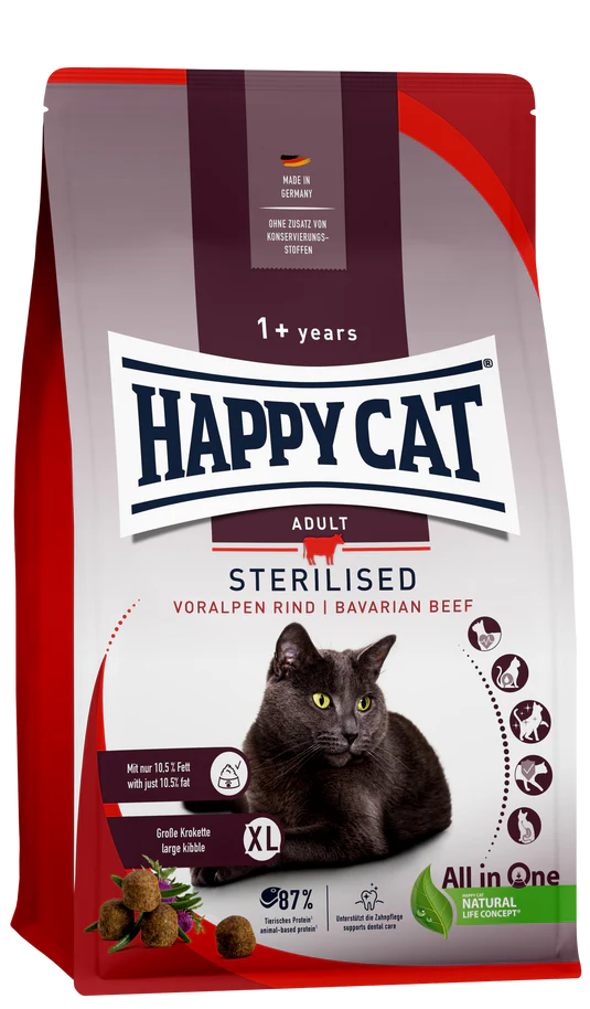 Happy Cat Sterilised Bavarian Beef 10 KG