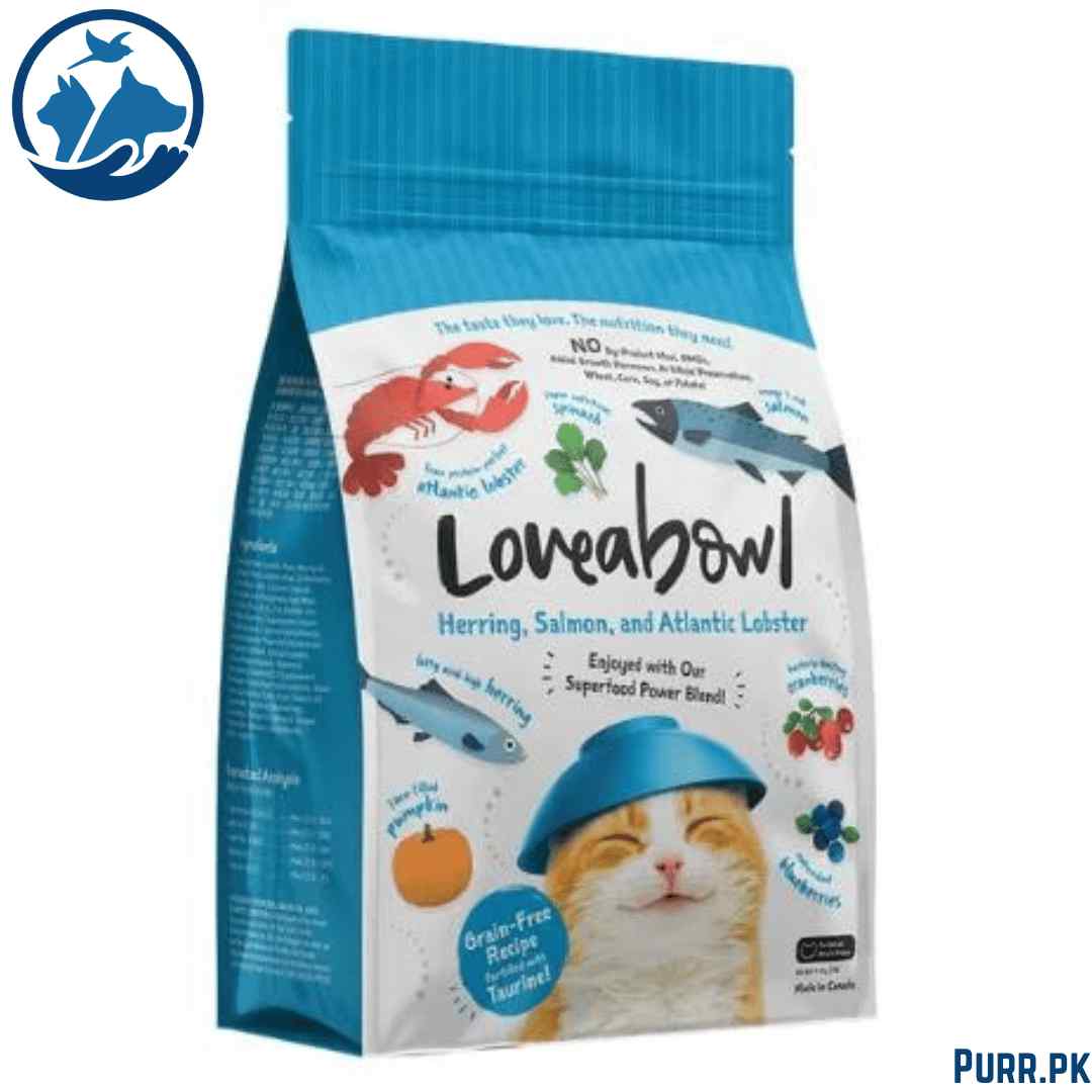LoveaBowl For Cats at All Life Stages Herring, Salmon and Atlantic Lobster