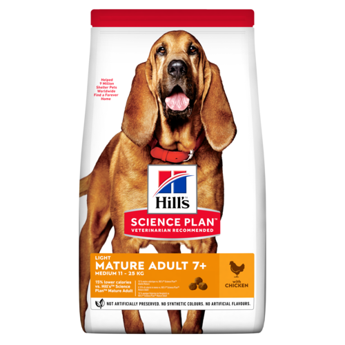 Hills - Science Plan Medium Mature Adult 7+ Dog Food With Chicken (2.5 KG)