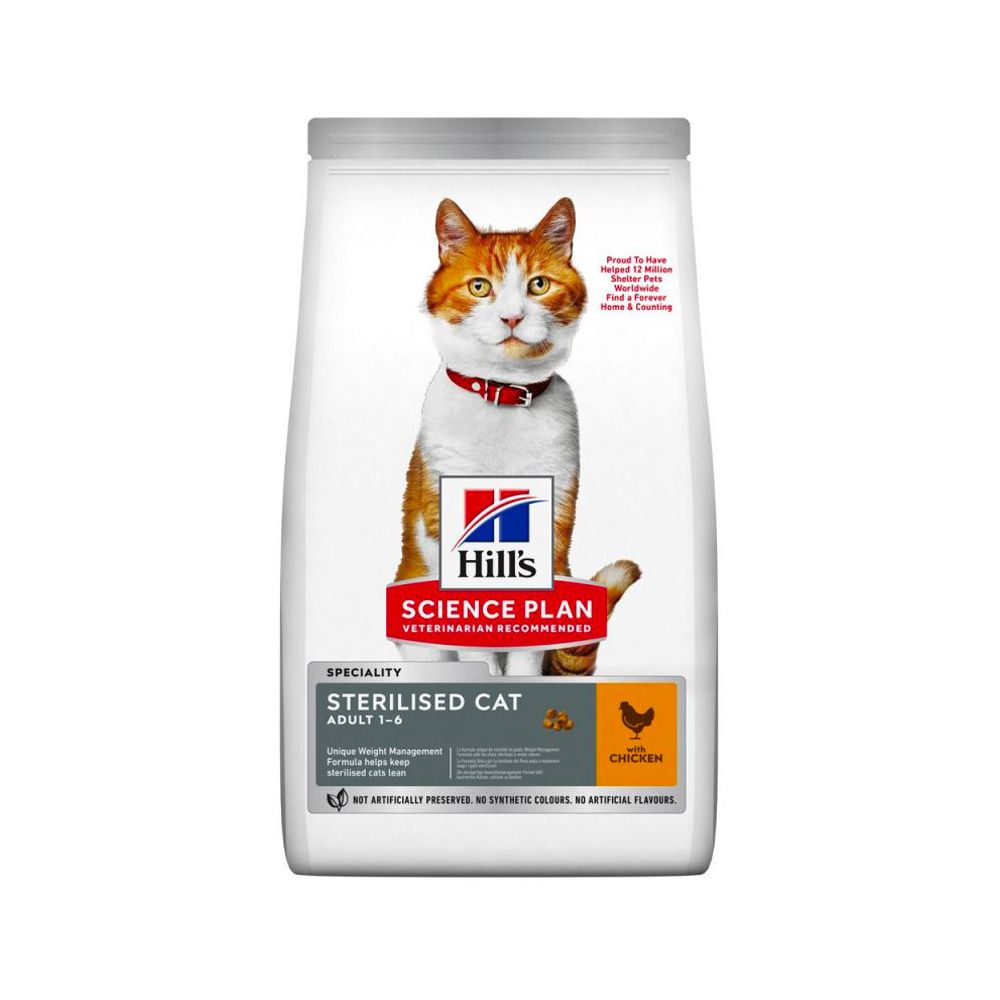 Hill's Science Plan Sterilised Cat Food with Chicken - 1.5 Kg