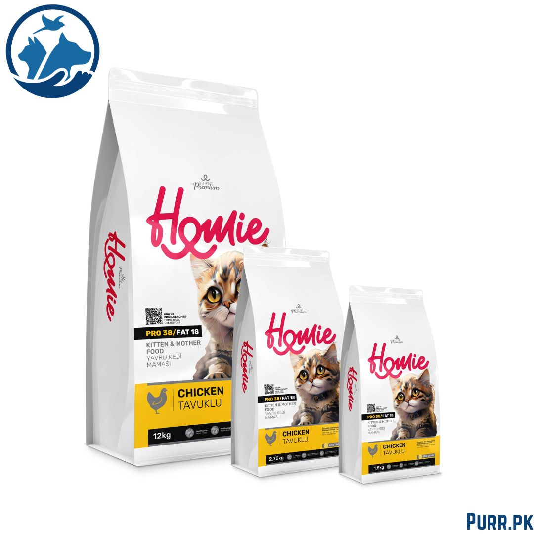 Homie Super Premium Low Grain Kitten And Mother Cat Food – Chicken