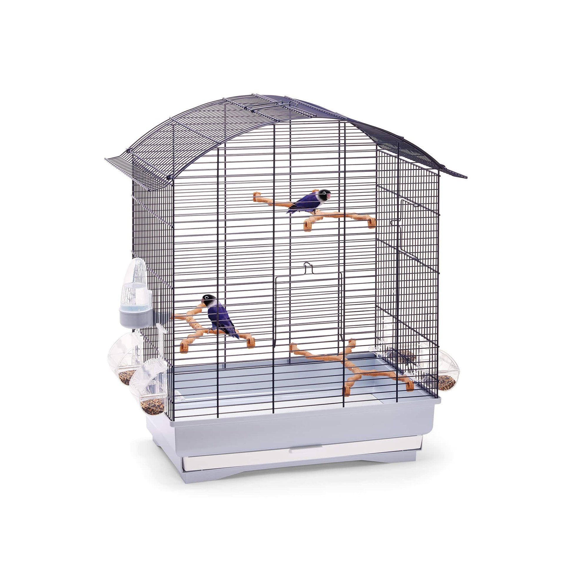 Imac Agata Cage 58X33X62,5Cm For Canaries, Parakeets And Exotic Birds- Blue/Ghiaccio