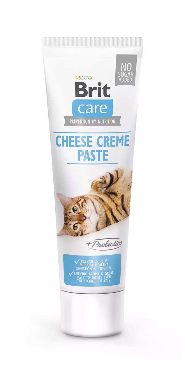 Brit Care Cat Paste Cheese Creme enriched with Prebiotics 100 g