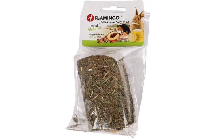 Flamingo Natural Nibble Tunnel with Fruit 150G