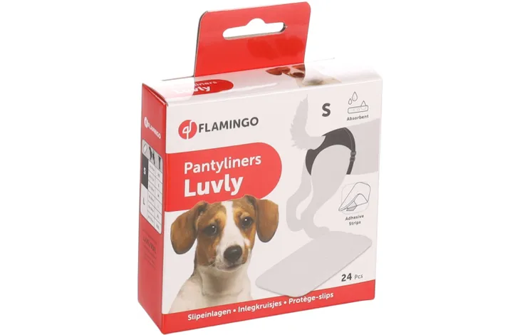 FLAMINGO DOG PANTY LINER LUVLY 24 PIECES