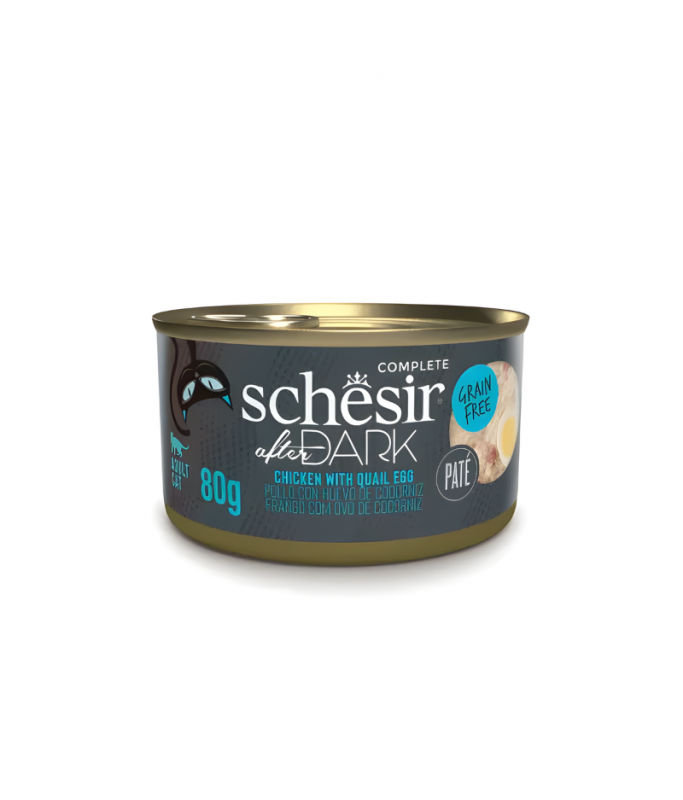 Schesir After Dark Pat? For Cat - Chicken With Quail Egg 80g