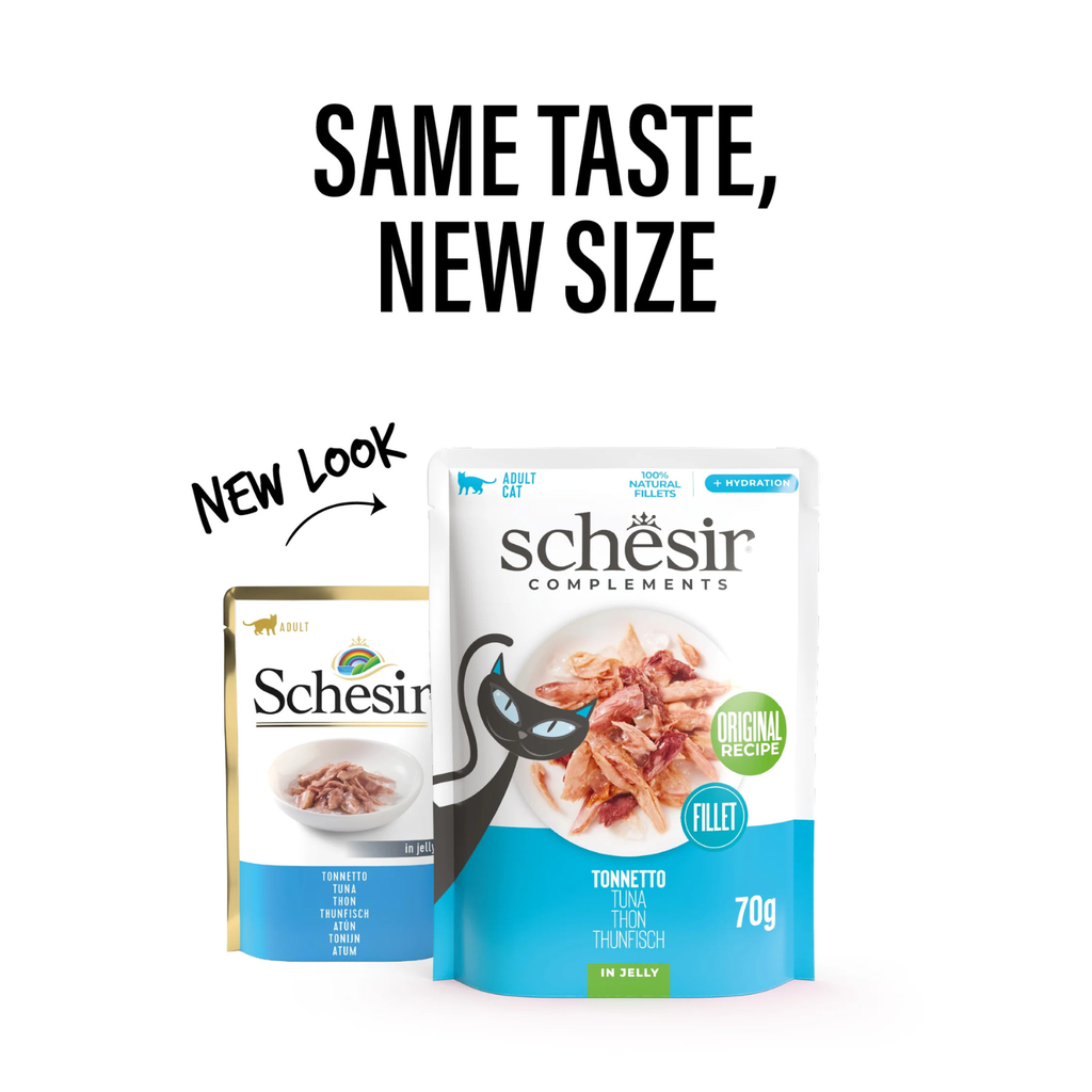 Schesir Complements Cat Wet Food in Jelly Pouch- Tuna 70g [MOQ:12pcs]