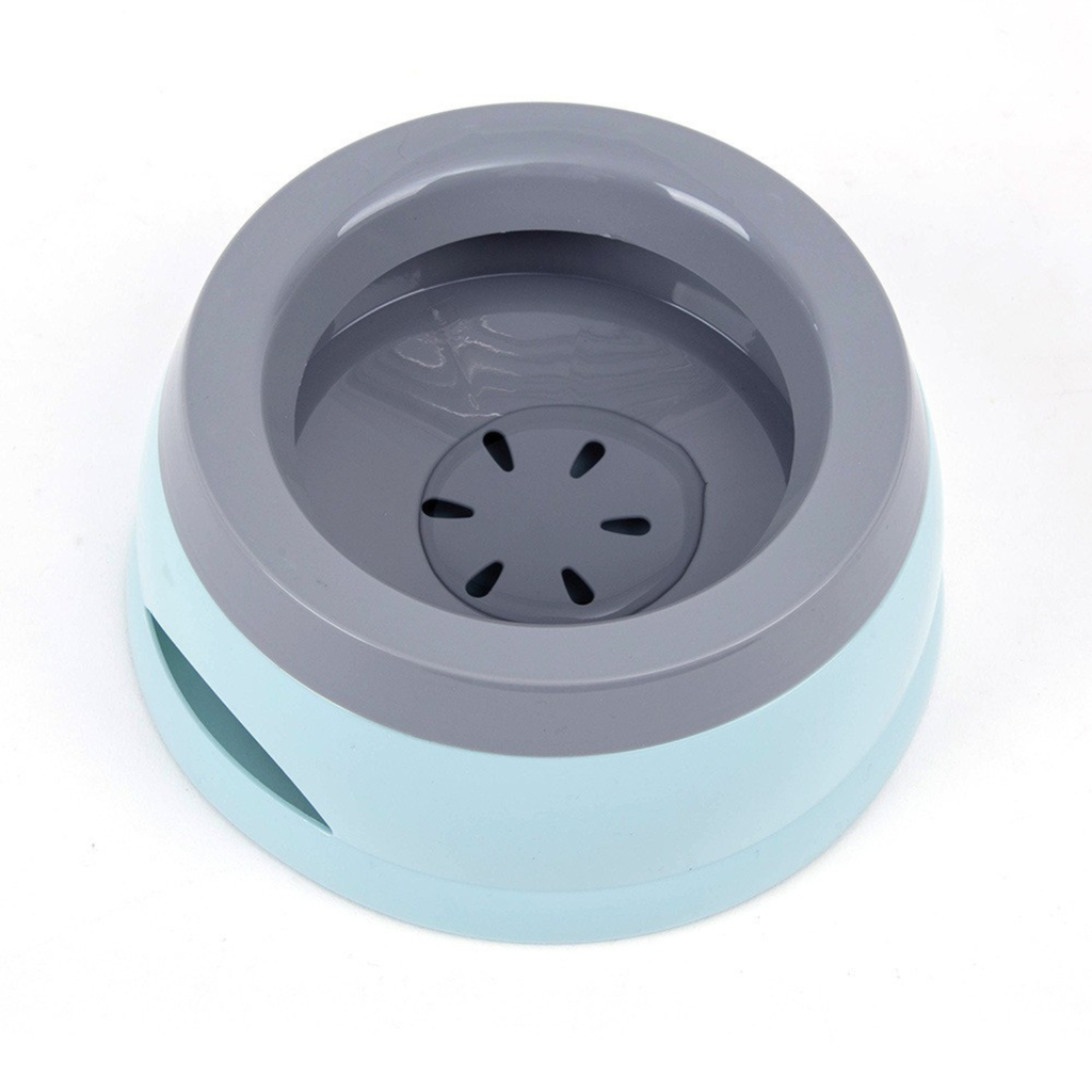 Pado Classic Round Anti Spill Pet Bowl 15.3×18.9×8cm-Blue