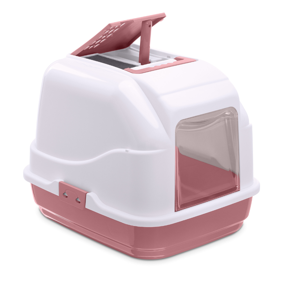 IMAC Easy Cat - Hooded Cat Toilets[Color - Mixed, Dimension - 50 x 40 x 40cm]