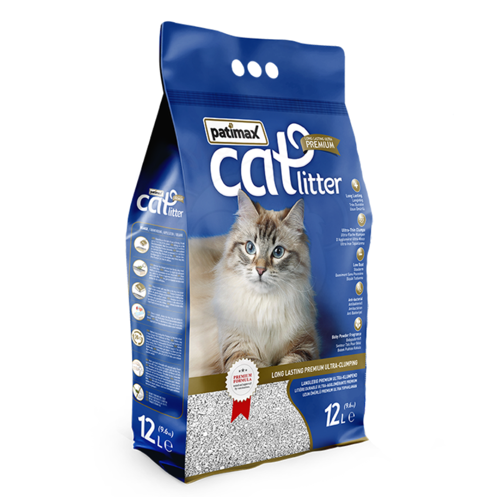 Patimax Premium Ultra Clumping Cat Litter 12L